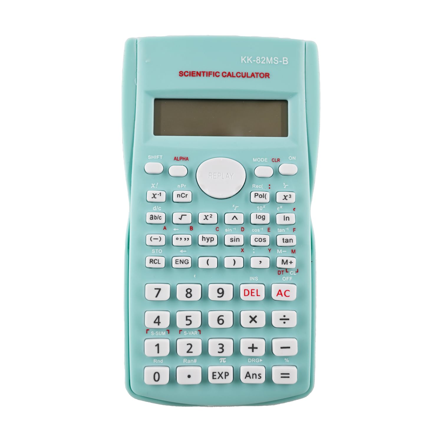 Dakexiong KK-82MS-D Portable Scientific Calculator Engineering Scientific Functional Calculator with 240 Functions Two-Line Display for School Supplies Students Teachers Business Office Home,Green