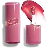 HINCE Raw Glow Lip Tint - Stain Glazed, Glossy Dewy Lip Gloss, Non Sticky & Long Wearing for Natural Glass Glow, Hydrating, Moisturizing Liquid Lipstick, Vegan, 0.13 fl.oz. (PINK PEPPER, 13)