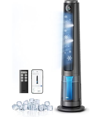 AIR COOLING MIST FAN 本体 冷風機 dark gray Amazon.com: DREO TurboCool Misting Fan 765S, Fans that Blow Cold