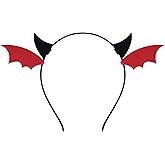 Leuceiy Devil Horns Headband,Little Bull Horn Devil Headband Halloween Adult Dress up Surprise Theme Party