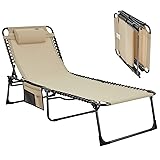 KingCamp Oversized Lounge Chair, Folding Portable