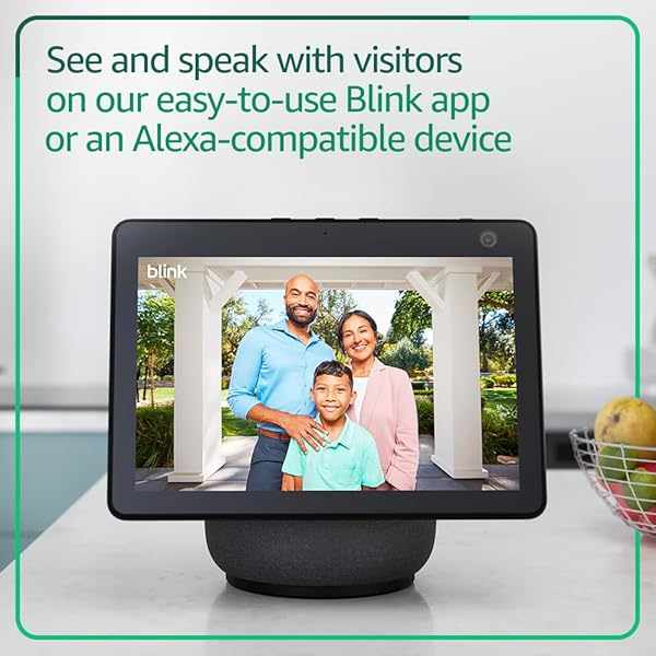 BLINK VIDEO DOORBELL – HEAD-TO-TOE HD VIEW, TWO-YEAR BATTERY LIFE, AND SIMPLE SETUP. SYNC MODULE CORE INCLUDED – SYSTEM (BLACK)