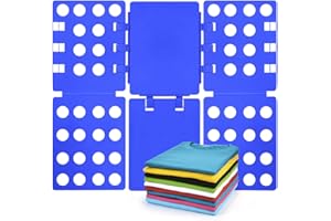 Geniusidea V1 Shirt Folding Board t Shirts Clothes Folder Durable Plastic Laundry folders Folding Boards for Adults and Kids Fast and Fun