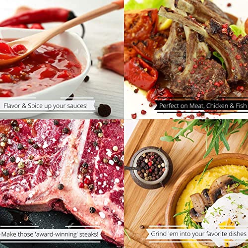 Premium Whole Peppercorn Medley by Its Delish, 1 lb Bulk Bag, Whole