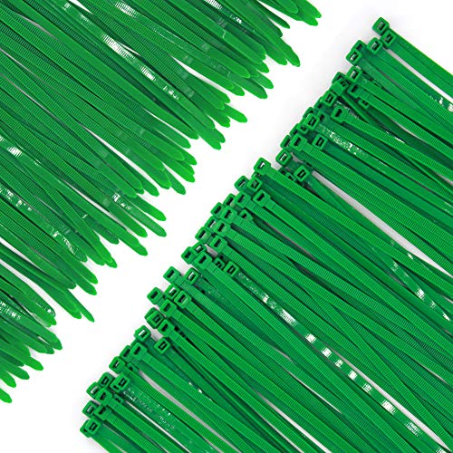 Heavy Duty Strong 12 Inch 100 Pieces Dark Green Cable Zip Ties, Upgrade