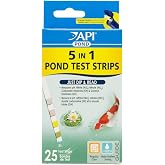 API POND 5 IN 1 POND TEST STRIPS Pond Water Test Strips 25-Count