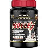 ALLMAX Nutrition - ISOFLEX - 100% Ultra-Pure Whey Protein Isolate - Cookies & Cream - 2 Pound