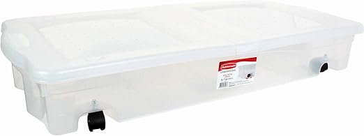 plastic rolling underbed storage