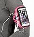 Tune Belt Armband for iPhone 8 7 6s 6 (NOT Plus) - for Running & Working Out - Sweat-Resistant - Fits iPhone 5 5s 5c SE with OtterBox Commuter [Pink]