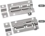 Juibao 4x 50mm Stainless Steel Sliding Bolt Latch Lock Screws Bathroom Shed Door view 3