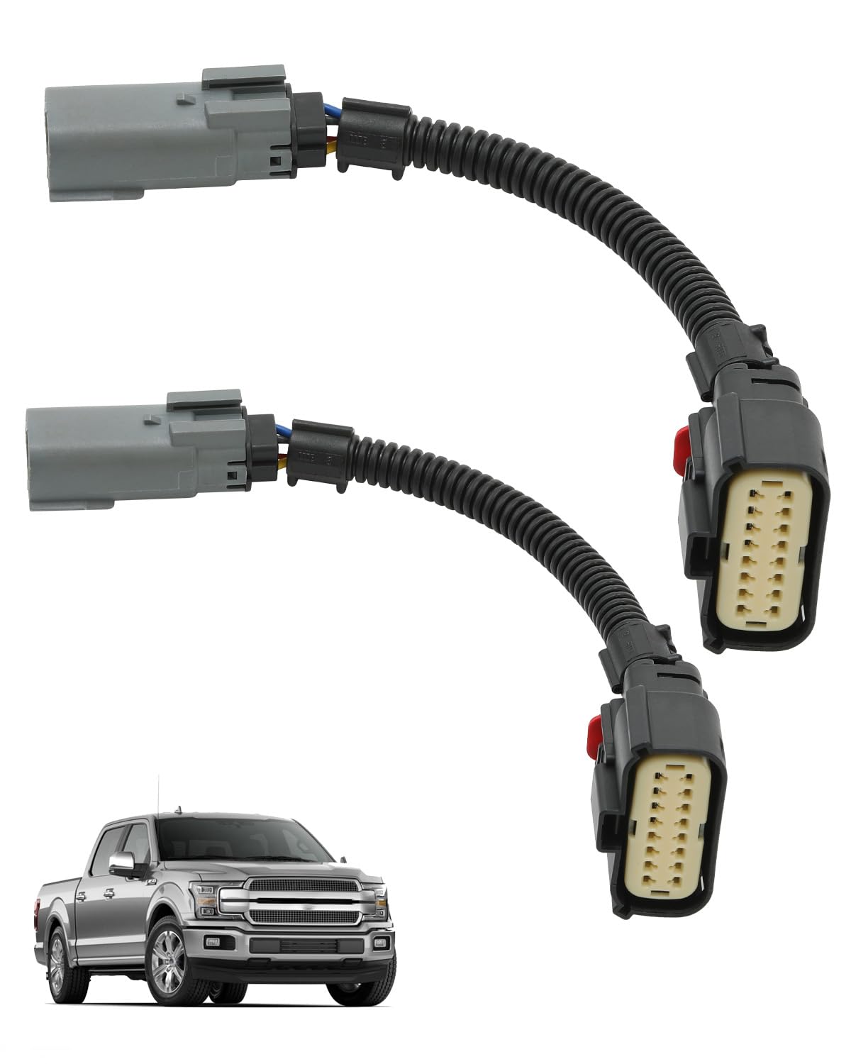 Photo 1 of 2PCS Halogen to LED Taillight Conversion Harness Kit Fits Compatible with Ford F-150 Trucks 2018-2020,W/O Bliss,Halogen to LED TailLight Conversion Adaptor Wiring Connector