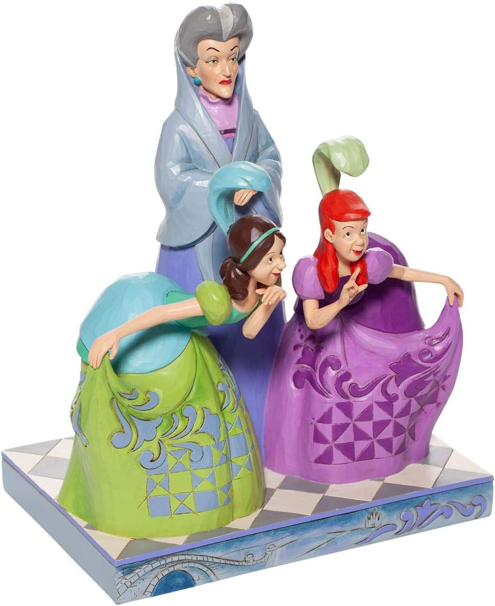 Disney Traditions Lady Tremaine Anastasia & Drizella Figurine, Blue, Gold - Image 4