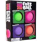 Schylling NeeDoh Teenie Needoh Fuzzball 4 Pack - Sensory Squeeze Toy - 1.5" in Diameter - Colors May Vary