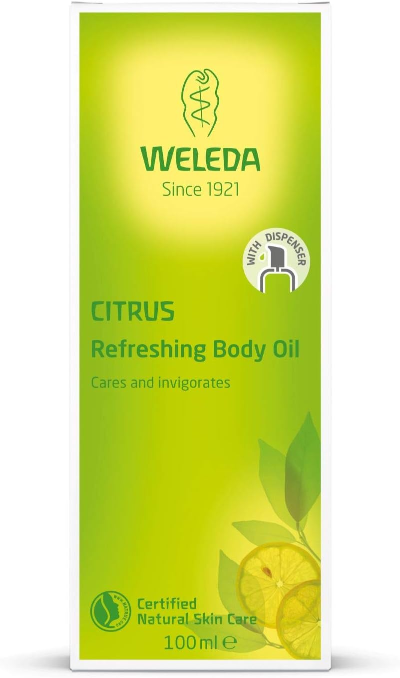 Weleda Organic Citrus Refreshing Body Oil 100ml, 100 ml (Pack of 1) - Image 3