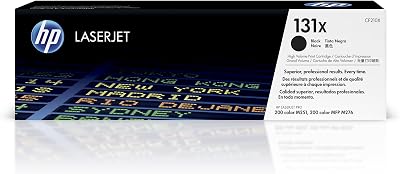 HP 131X CF210X High Yield Black Original LaserJet Toner Cartridge - 2400 Pages