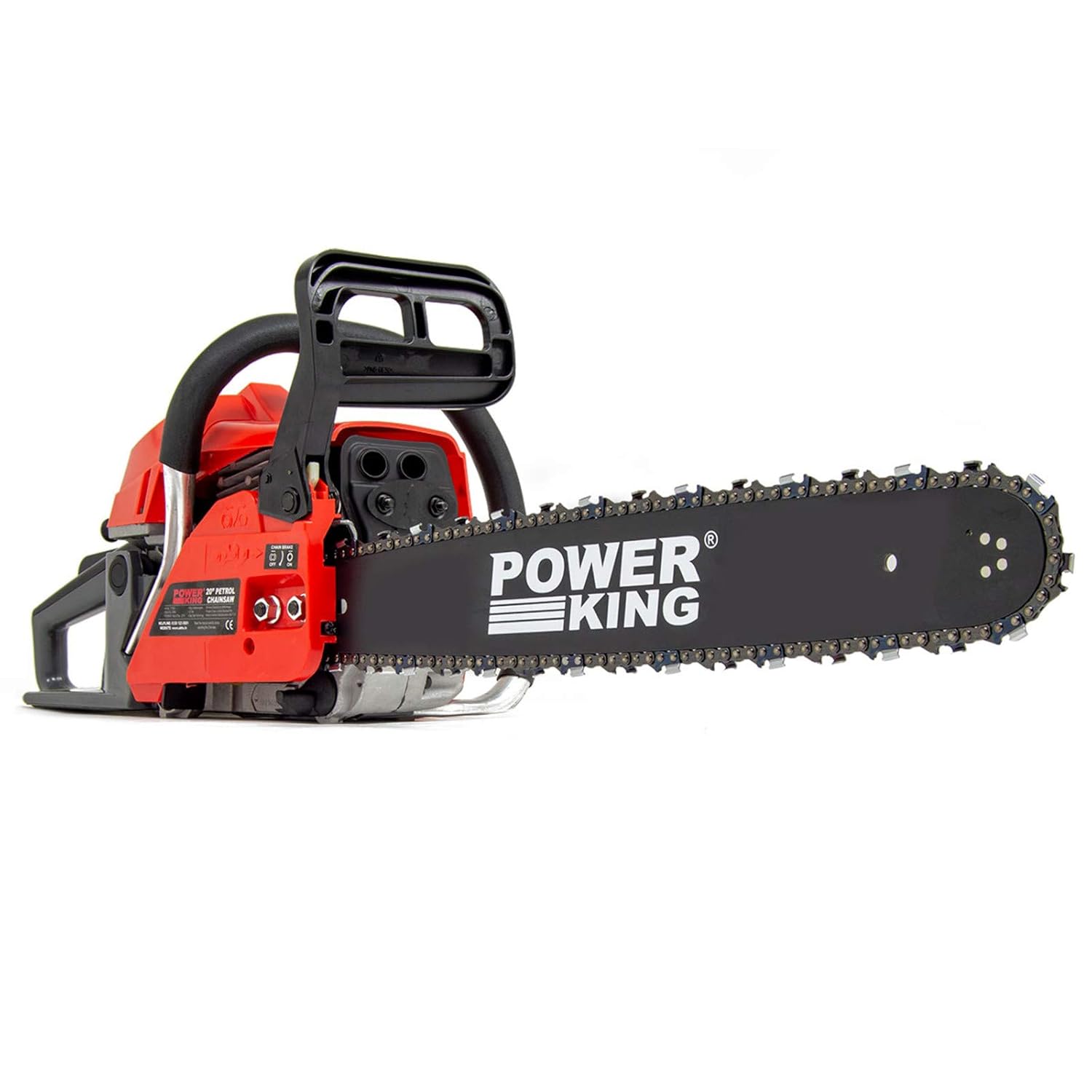PowerKing 20" Petrol Chainsaw 52cc Easy Start 2Stroke Engine Chain