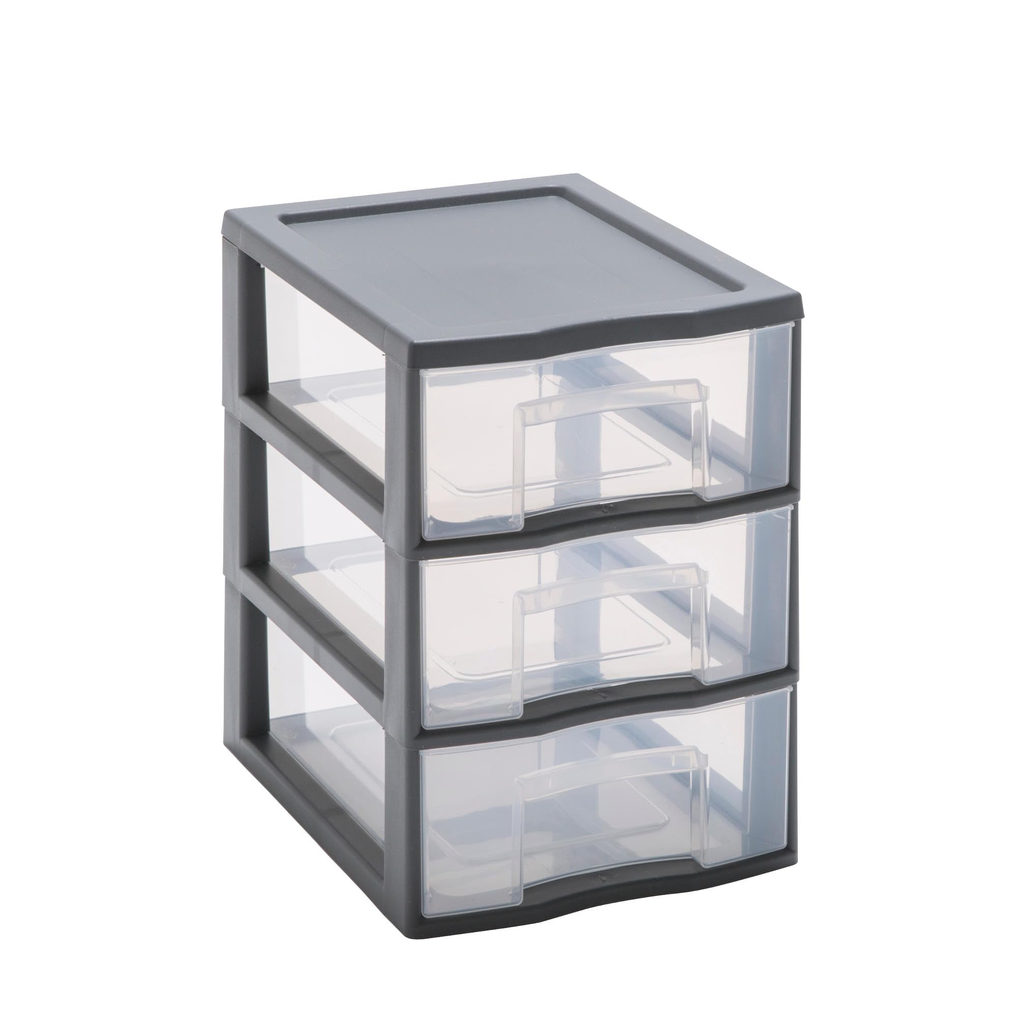 Sundis | Mini Storage Tower TAG TOWER A5 format 3 drawers with label holder and anti-fall system anthracite gray 0456002