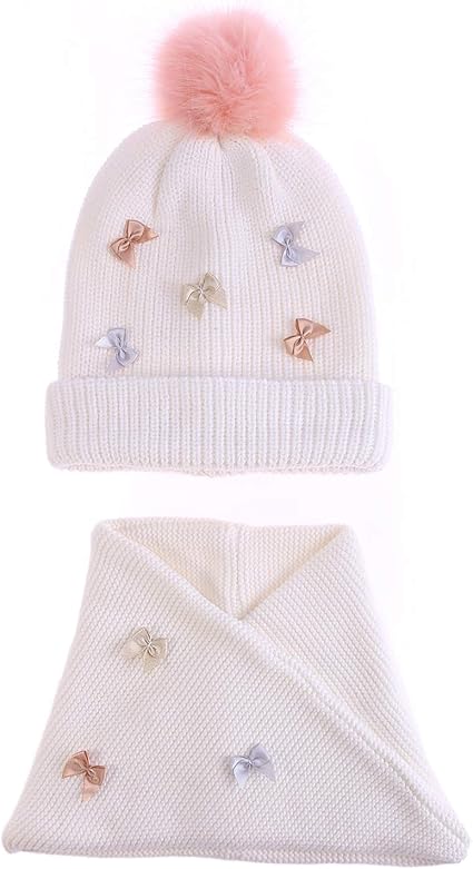 little girls hat and scarf set