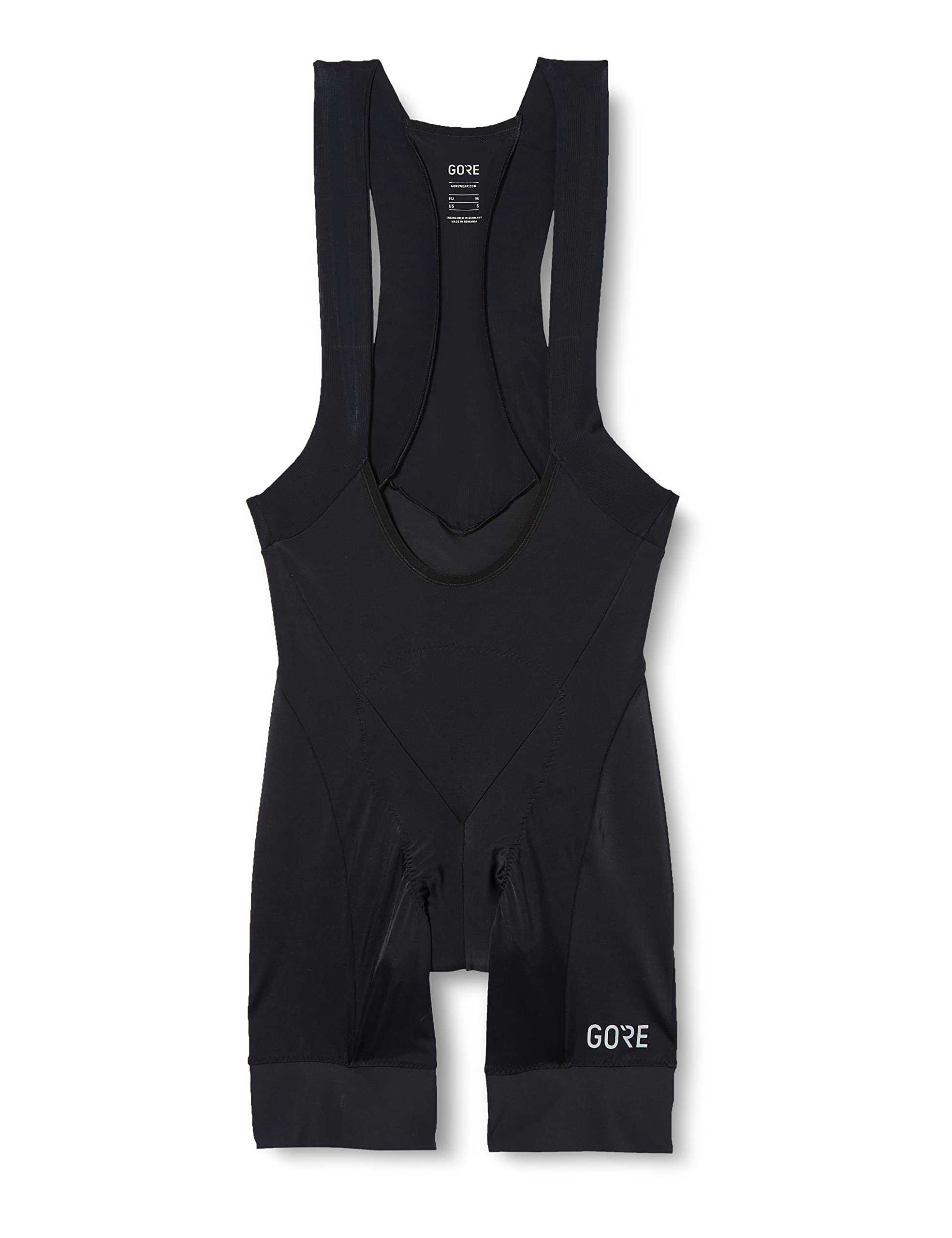 GORE WEAR Herren C5 Opti Trägerhose+ Kurze, Schwarz, M EU 4