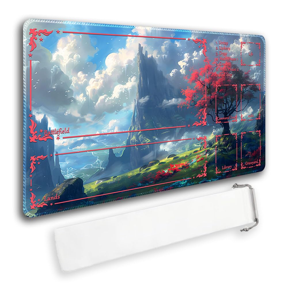 Durable MTG Playmat TCG Playmat with Zone and