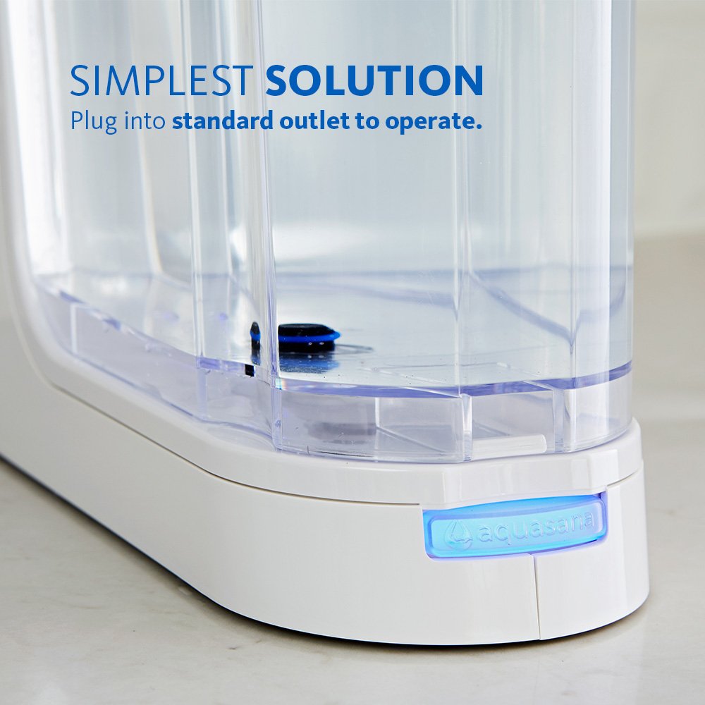 Aquasana Clean Water Machine, Powered Water Filter Pitcher, Filters 320