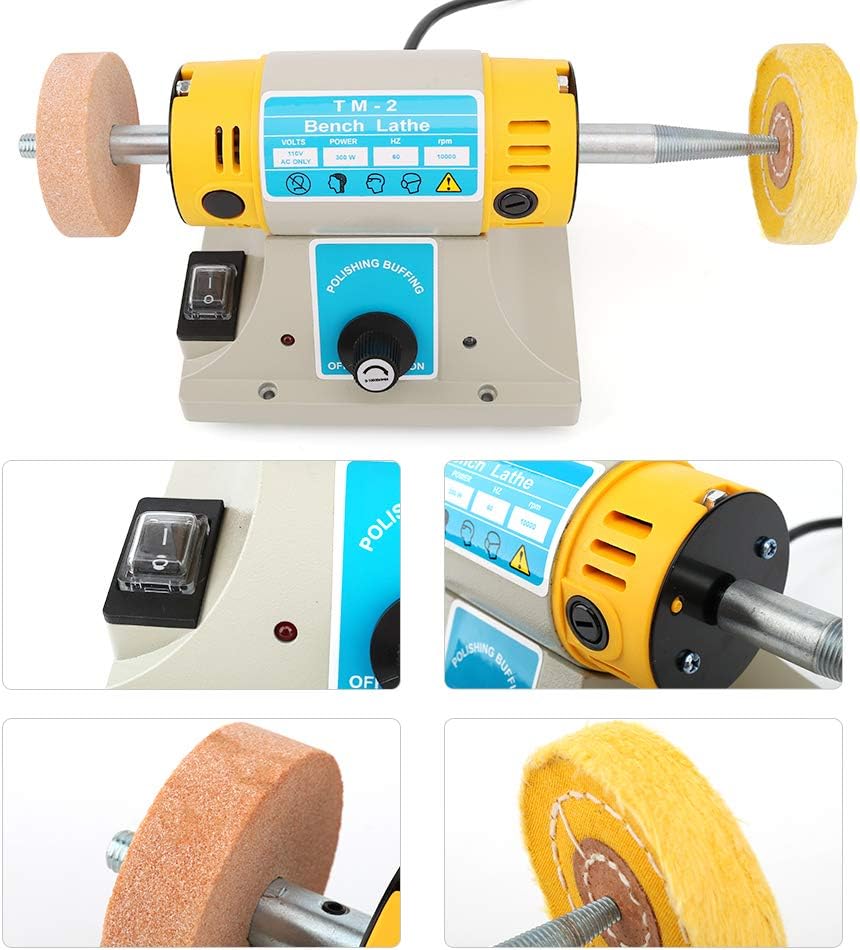 110V Buffing Polisher Machine Bench lathe Jewelry Grinder Mill