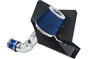 RTUNES RACING - BLUE - COLD AIR INTAKE w/HEAT SHIELD KIT Compatible For 09-17 TOYOTA COROLLA / 16-17 SCION IM