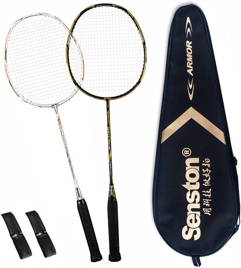 Senston 100 Full Carbon Fiber Badminton Racket Set 2