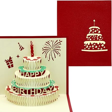2 X Pop Up Gateau Danniversaire Carte De Felicitations Carte Pour Anniversaire Decorations Et Accessoires De Fetes Cartes Napravi Rs