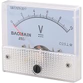BAOMAIN 85C1 DC 0-10V Class 2.5 Analog Panel Volt Meter | DC 0-10V panel voltmeter for easy voltage testing. Class 2.5 accuracy with clear scale.