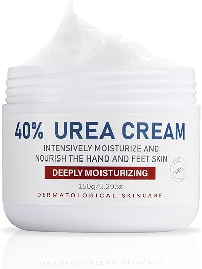 OUKEYA Urea-Creme 40 Prozent für Fuß und Hände, Urea Cream, Urea-Fuß, Fußcreme, Harnstoffcreme für Trockene, Rissige Füße, Anti Hornhaut, 40 Pro Urea-Lotion für Fersen, Ellenbogen, Maximaler Stärke