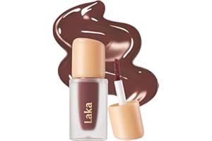 Laka Fruity Glam Lip Tint Mini, 1.9g/0.07oz, Glowing Lip Stain with Wide Color Spectrum, Hydrating & Lightweight Texture, Long-Lasting Bold Stain, Non-Sticky, Vegan, K-Beauty (#121 Ashnut)