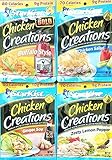 Buffalo Style, Chicken Salad, Ginger Soy, Zesty Lemon Pepper - Starkist Chicken Creations - Variety Bundle Pack of 4, 2.6 Oz Each