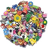 100pcs Random Different Shoe Charms for Croc bands shoes & Bracelet Wristband Kids Gifts Party Birthday