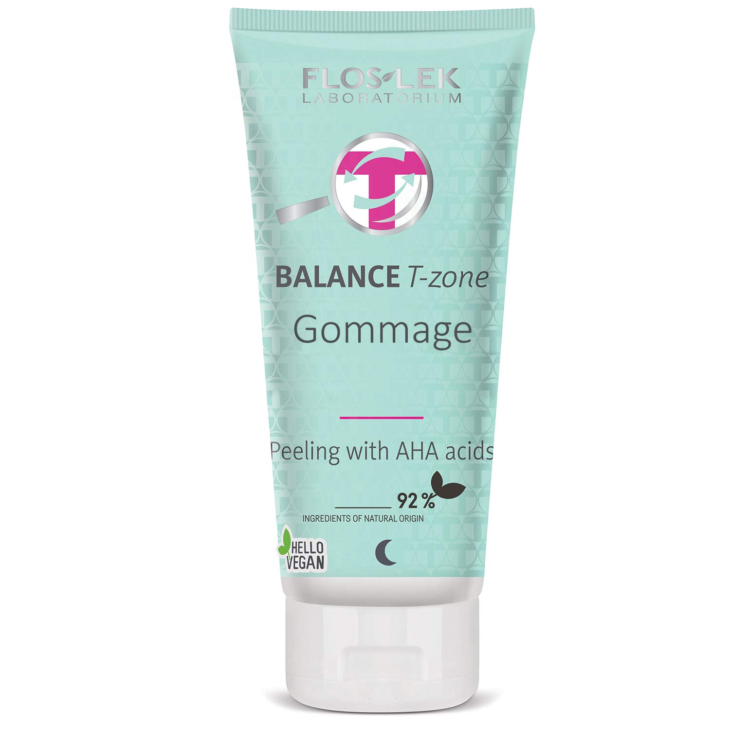 FLOSLEK Gommage Skin Peeling Exfoliating with AHA Acids 125 g Mixed Complexion Care with Imperfections for All Ages