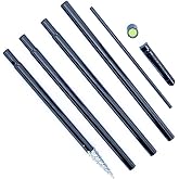 BirdsUP Single Pole for 1 Bird Feeder/Bird House, w/Bullseye Level and Torque Bar, 1-inch Outside Diameter, 5ft Installed