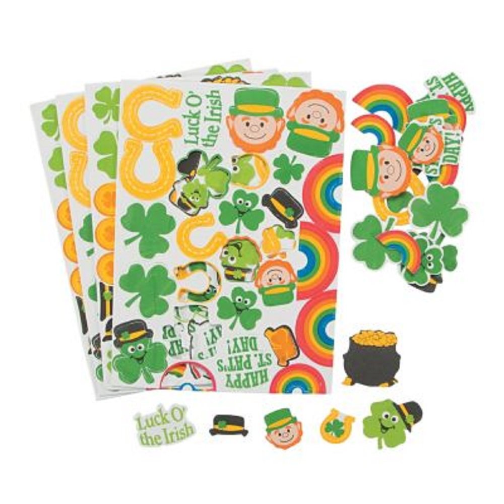 100 ~ St. Patrick's Day Foam Stickers ~ 1