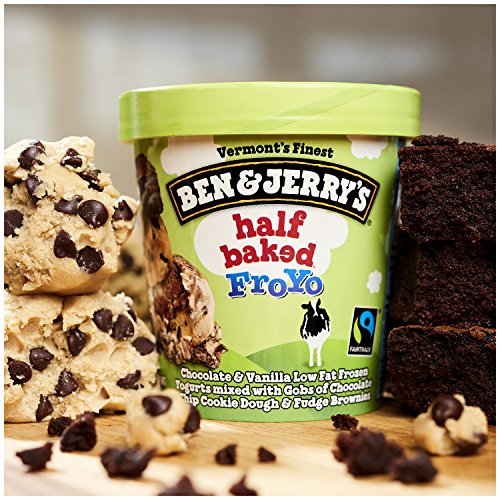 Ben & Jerry's Frozen Yogurt, Half Baked FroYo 16 oz - Thumbnail 3
