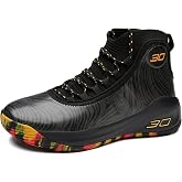 Netehadi Men's Breathable Mesh High Top Lace Up Basketball Shoes Cushioned Ankle Support Lightweight Soft Non-Slip Rubber Outsole for Indoor Outdoor Sports Training Running Tennis Volleyball