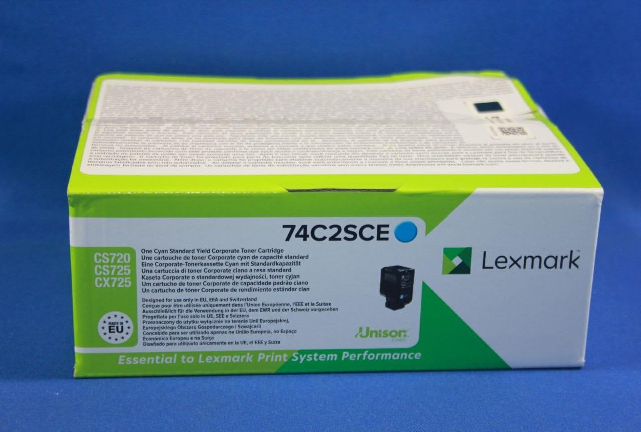 Lexmark 74C2SCE Laser Toner for CS720 - Cyan