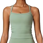 GXGPML Cross Back Tank Top for Womens (2025 New), Sports Bras Cross Back for Active Gym Yoga Padded Workout Crop Tank Top