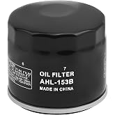 AHL 153 Oil Filter for Ducati Scrambler Icon 803 2015-2018/Ducati Scrambler Sixty2 399 2016-2018/Ducati Scrambler Full Throttle 803 2015-2018/Ducati Scrambler Desert Sled 803 2017(Black)