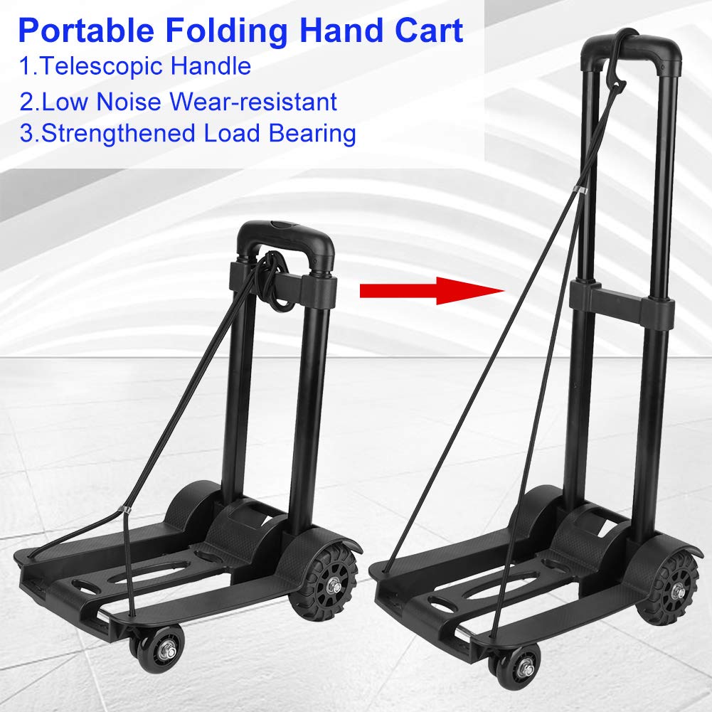 Carrito Con Ruedas Para Mochila - Carretilla De Mano Para Mochila Con Correa Para Equipaje, Carrito Plegable De Aleación De Aluminio Para Bolsas Mochila Carrito De Equipaje De Viaje