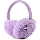 OMUKY Winter EarMuffs for Kids Toddler Knitted Ear Cover Plush Outdoor Children Cold Weather Ear Warmer