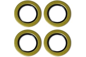 JADODE Double Lip Grease Seals 2.125" I.D x 3.376" O.D Replacement 10-10 or 21333TB Spindle #42 Fits 5200-7000 lbs Trailer Axle Hub Wheel Grease Seals
