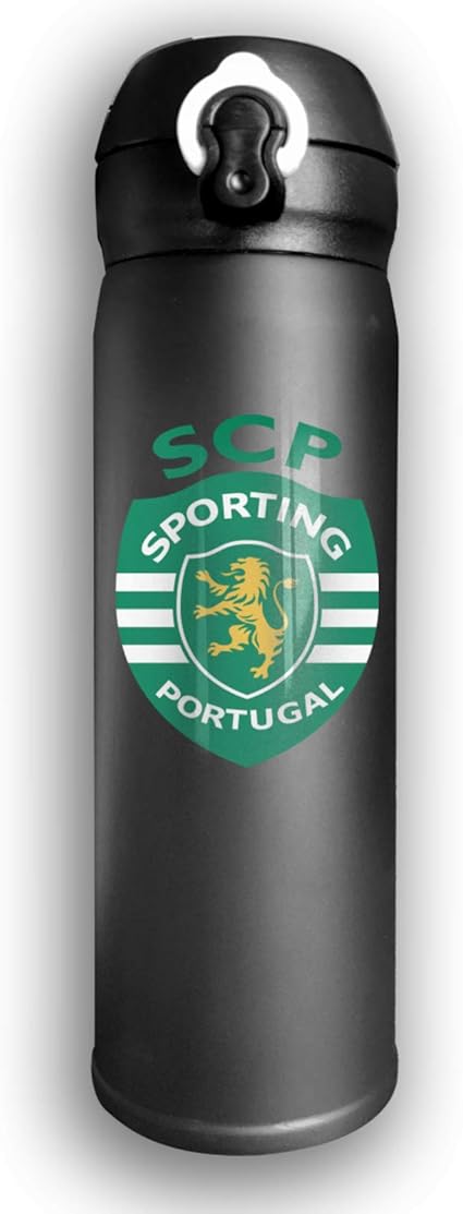 Amazon スポルティングリスボンサッカークラブ 車 オフィス 家庭 ビジネス用ステンレス鋼真空フラスコ500ml Uanglongping 水筒 マグボトル