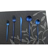 Uniturcky Iridescent Blue Flatware 20 Pieces