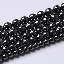 103pcs 4mm AAA Black Hematite Beads Natural Stone