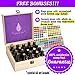 Largest Box for 30ML (1oz) Bottles: 25 Slots fitup to 30mL Bottles with Dropper Tops! Compatible with Now, Edens Garden, Plant Therapy, Kis Oil’S, More. Also Holds 50 Rollers (10mL). Dimensions.