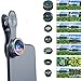 Phone Camera Lens Kit - iPhone Camera Lens - Fisheye Lens | Wide Angle Lens | Zoom Lens for Smartphone | Telephoto Lens | Macro Lens - Universal 7 in 1 Clip On Lens with Protective Case and Lens Caps